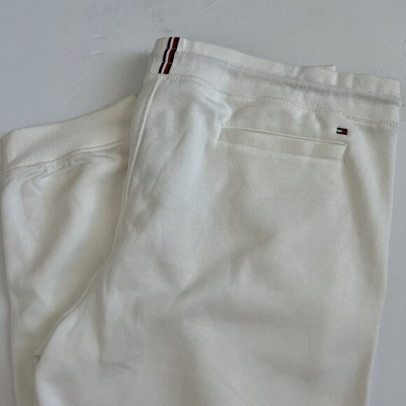 TOMMY Hilfiger Sweatpants Jogger XXL White Soft Fleece - Picture 7 of 10